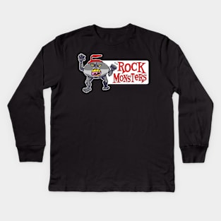 The Rock Monsters Curling Team - 2019 Logo Kids Long Sleeve T-Shirt